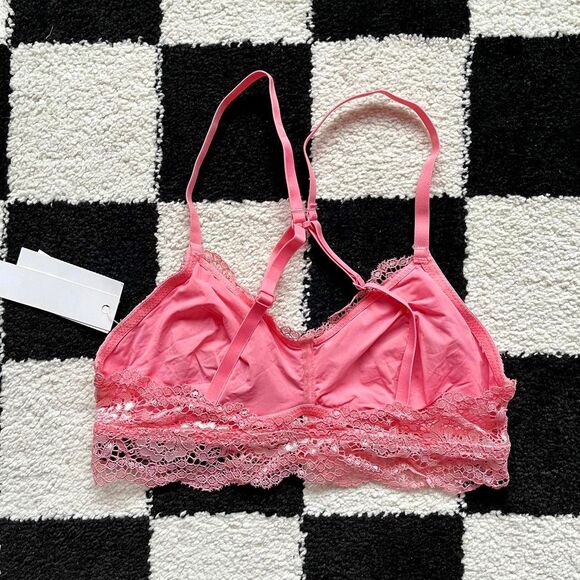 NWT Design Lab Pink Lace Bralette S - Picture 2 of 4